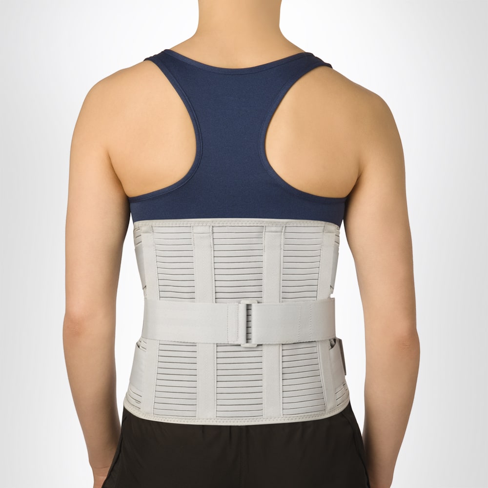 Бандаж-корсет пояснично-крестцовый для поддержки спины с фиксаторами и утяжками