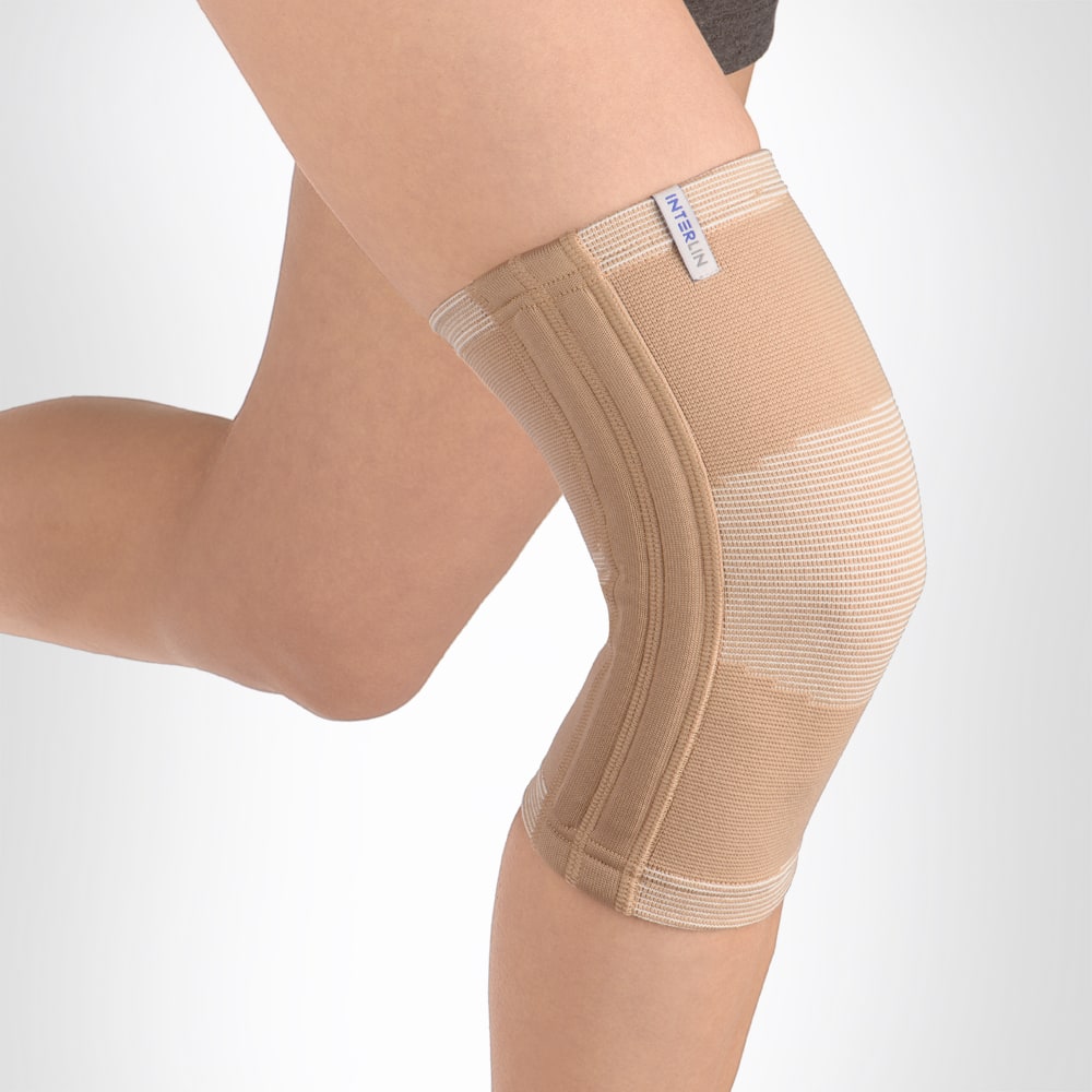 Бандаж на коленный сустав с двумя ребрами жесткости