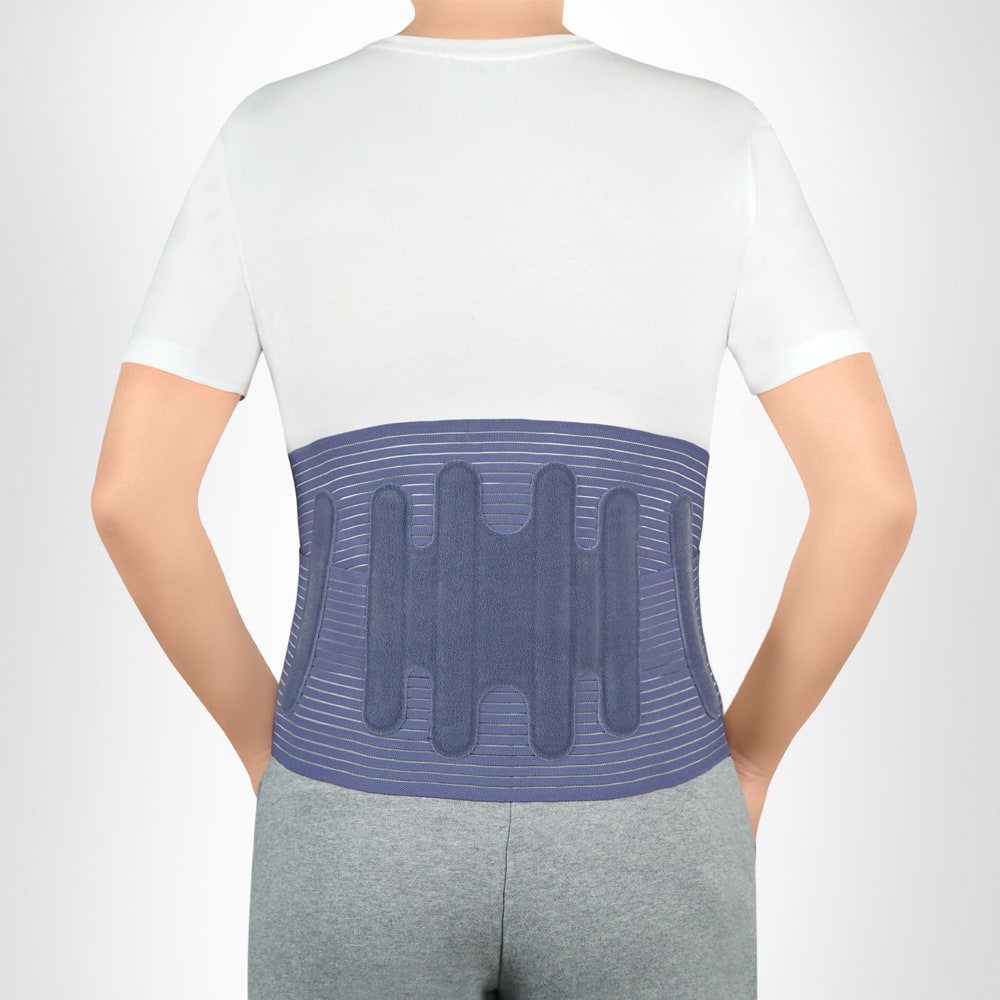 Бандаж-корсет пояснично-крестцовый для поддержки спины 6 металлических ребер жесткости